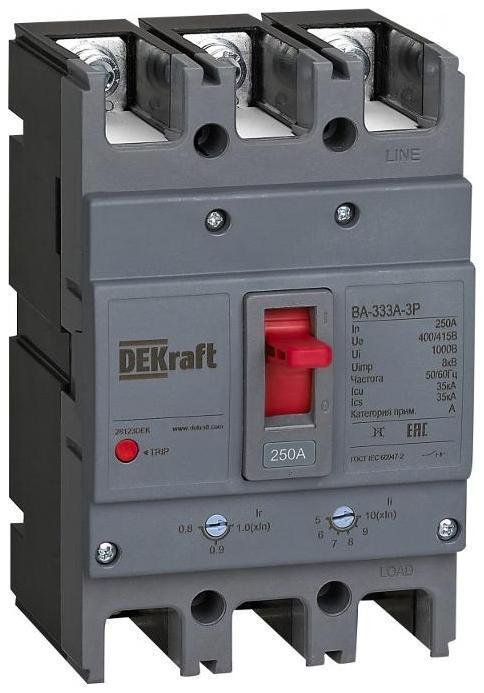 DEKraft 28121DEK Силовой авт. выкл. 3P 160A 35кА ВА-333А