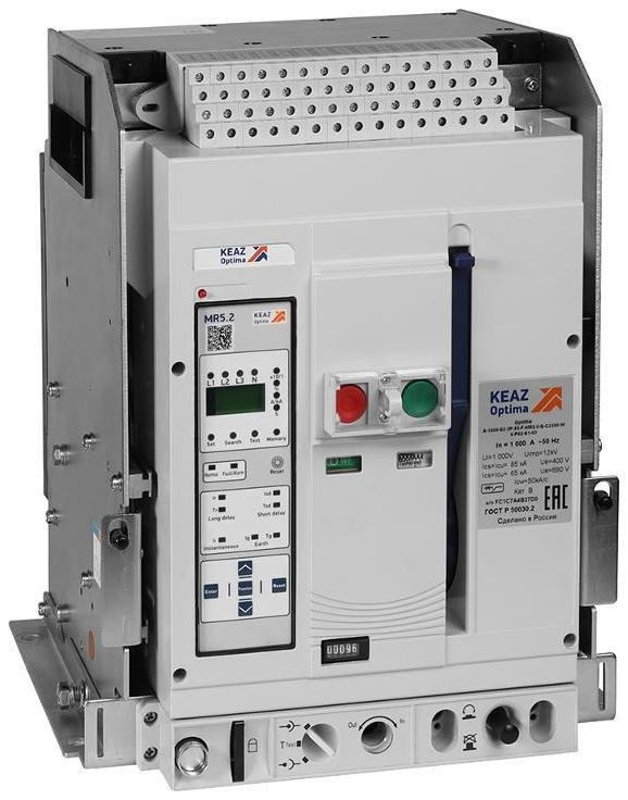 КЭАЗ 366225 Выключатель автоматический OptiMat A-400-S1-3P-50-D-MR5.2-B-C2200-M2-P05-S2-06
