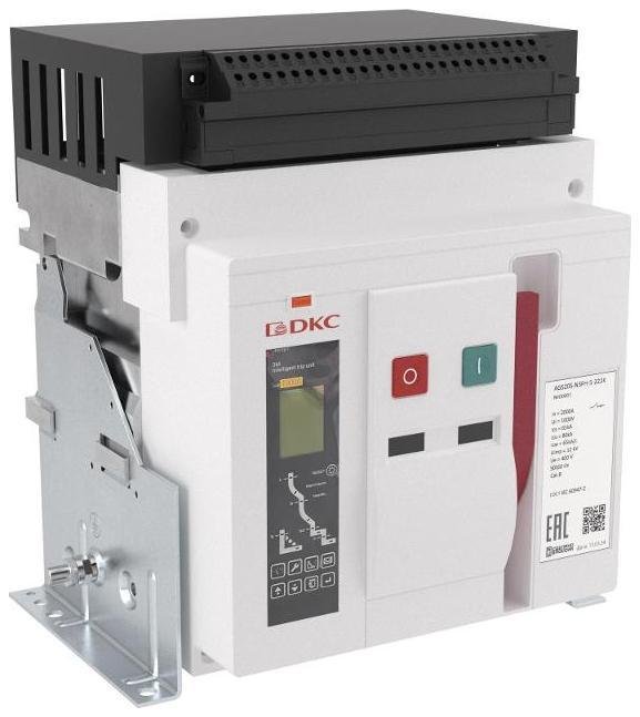 DKC AGS10S-N3FH-6-222K Воздушный авт. выкл. YON AGS10S 3Р 1000 А 80 кА, типоразмер N, расцепитель 3H, фикc., упр. 220 В AC, гор. подкл