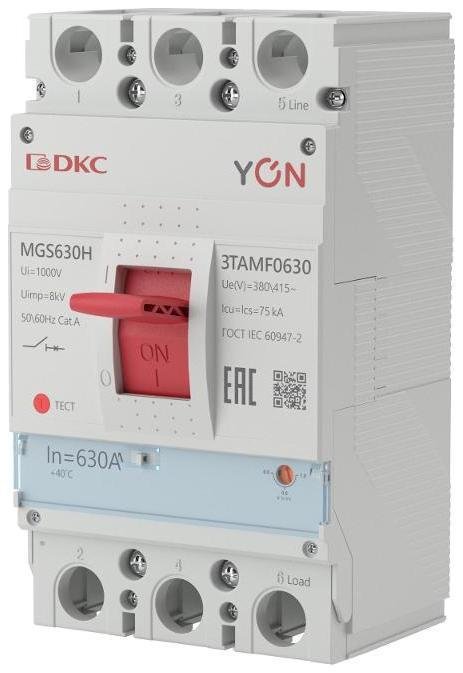 DKC MGS630H-3TAMF0630 Авт. выкл. YON MGS630 3P 504-630A 75kA