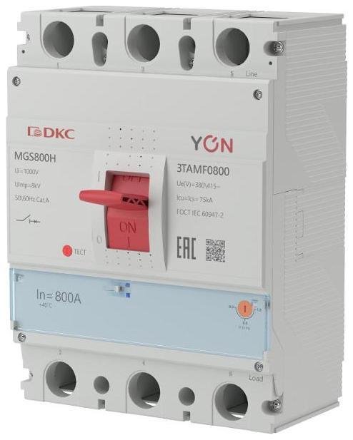 DKC MGS800H-3TAMF0800 Авт. выкл. YON MGS800 3P 640-800A 75kA