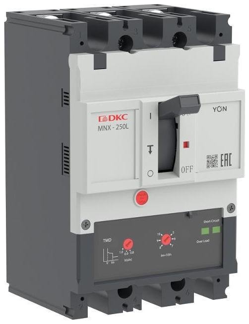 DKC MNX250L3PTMD0200 Авт. выкл. YON pro MNX250L 3P 200A 70kA при AC415V расц. TMD