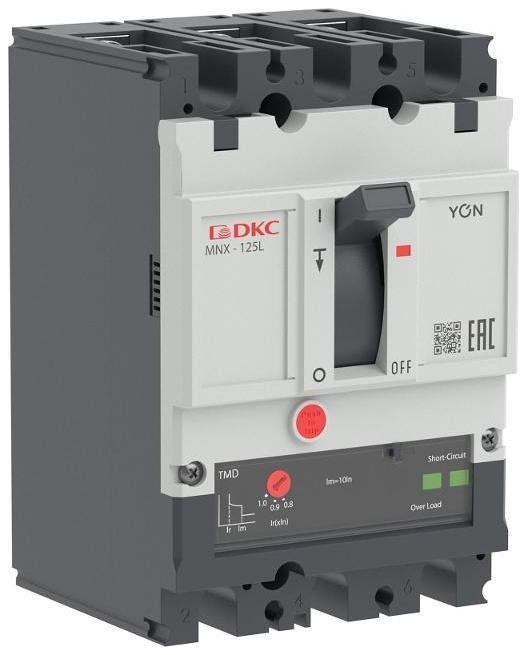 DKC MNX125L3PTMD0016 Авт. выкл. YON pro MNX125L 3P 16A 70kA при AC415V расц. TMD