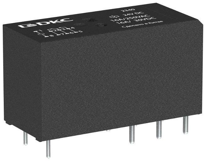 DKC IRM-24AC-2CO Реле миниатюрное низкопрофильное, 2CO, ком. ток 8А, AgSnO2, напряжение 24V AC [в упаковке 10, цена за 1 шт]