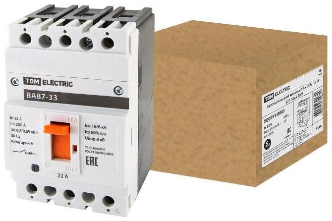 TDM electric SQ0751-0005 Авт. выкл. ВА87-33 3Р 32А 18кА