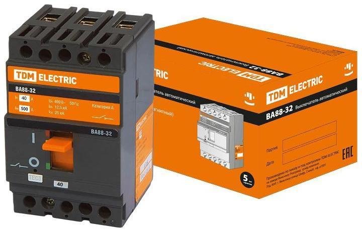 TDM electric SQ0707-0004 Авт. выкл. ВА88-32 3Р 40А 25кА