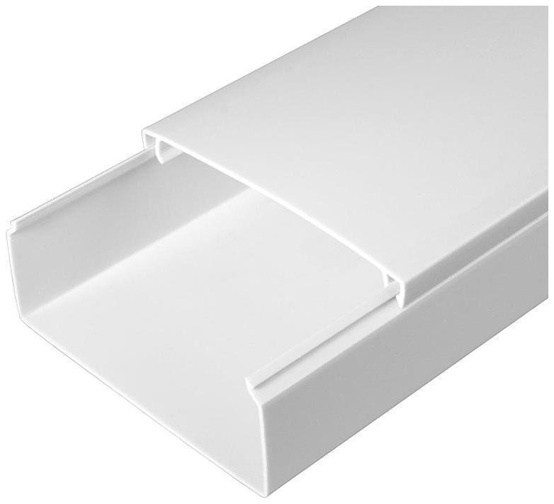 Промрукав PR.0510041 Кабель-канал белый 100х40 (24м/уп) 2-й замок в п/э