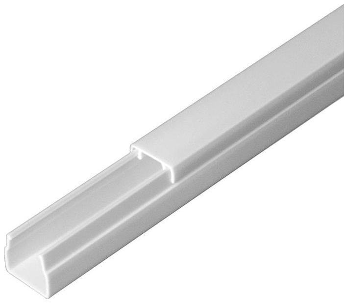 Промрукав PR.0325200 Кабель-канал белый 12х12 (242м/уп) 2-й замок в п/э
