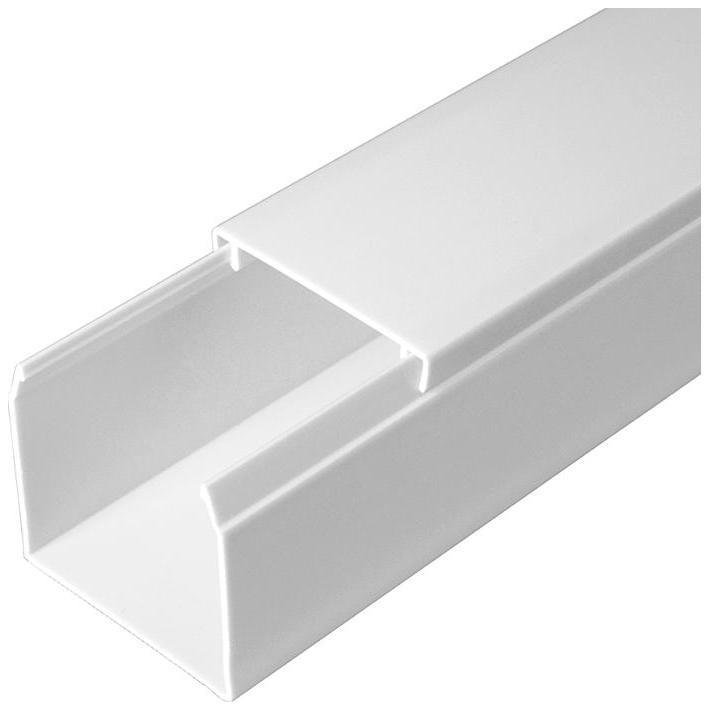 Промрукав PR.0640401 Кабель-канал белый 40х40 (60м/уп) 2-й замок в п/э