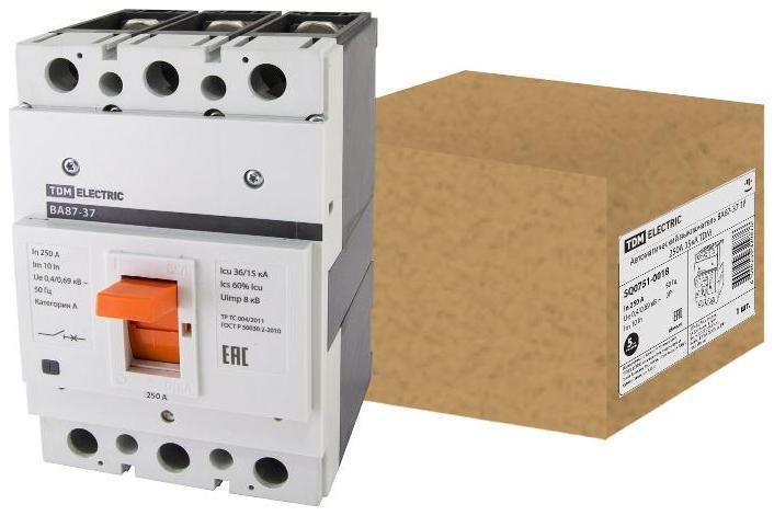 TDM electric SQ0751-0018 Автоматический выключатель ВА87-37 3Р 250А 35кА
