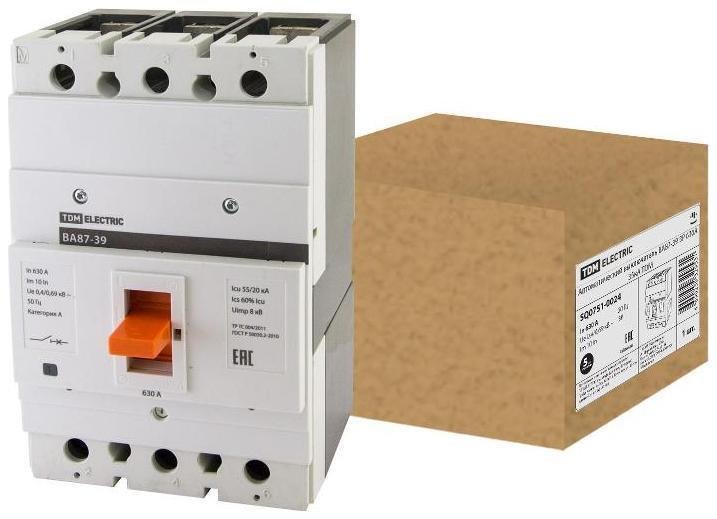 TDM electric SQ0751-0024 Автоматический выключатель ВА87-39 3Р 630А 55кА