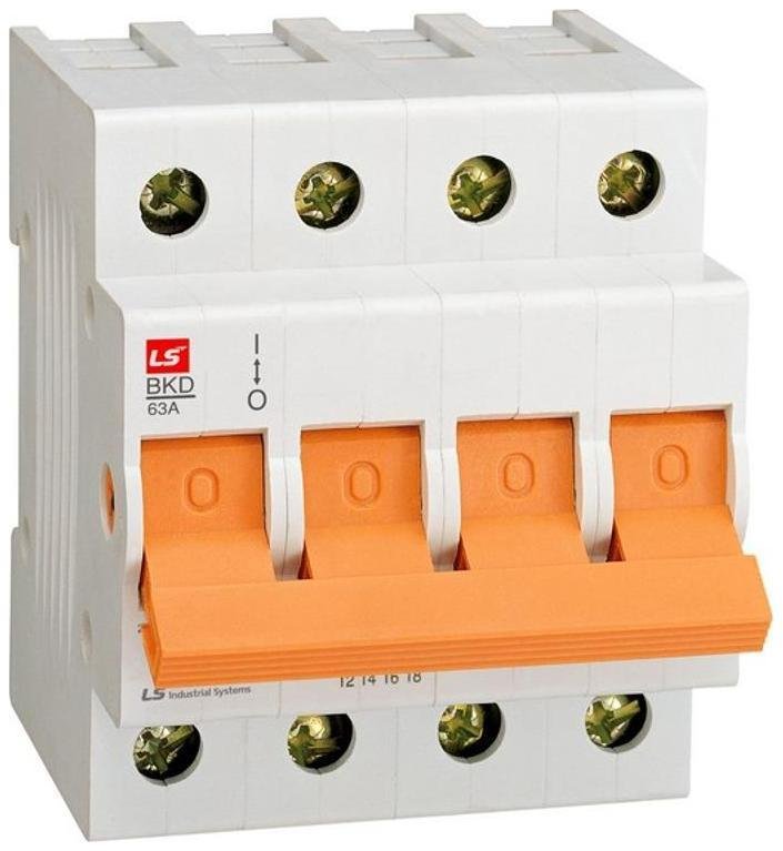 LSIS 061403698B Выключатель разъединитель BKD 4P 63A