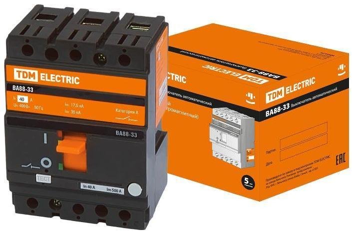 TDM electric SQ0707-0028 Авт. выкл. ВА88-33 3Р 40А 35кА