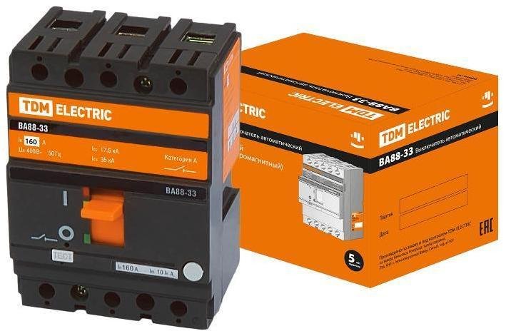 TDM electric SQ0707-0013 Авт. выкл. ВА88-33 3Р 160А 35кА