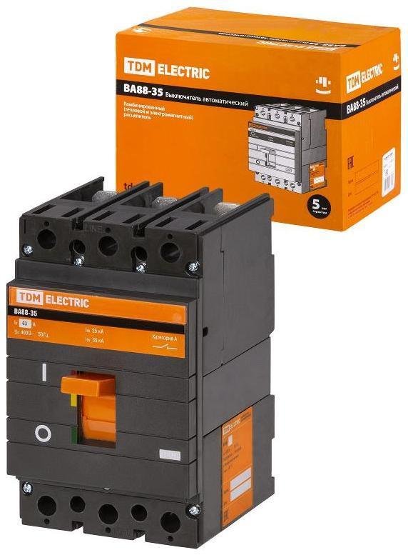 TDM electric SQ0707-0066 Авт. выкл. ВА88-35 3Р 63А 35кА