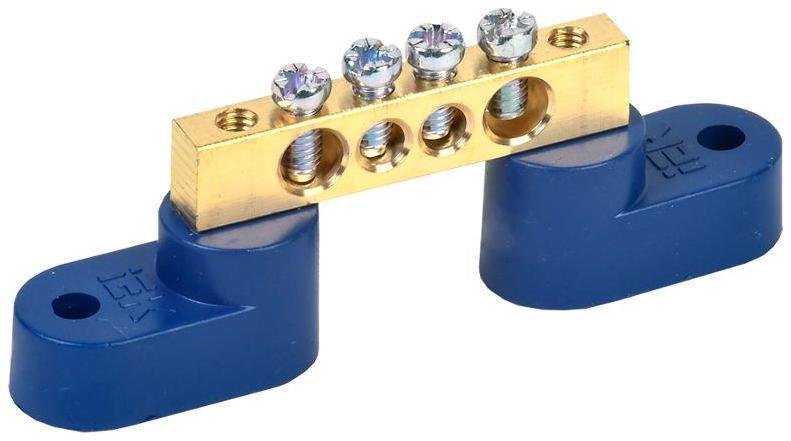 IEK YNN10-69-4C2-K07 Шина N "ноль" на двух угловых изоляторах ШНИ-6х9-4-У2-С [в упаковке 10, цена за 1 шт]