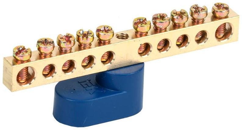 IEK YNN10-69-10C1-K07 Шина N ноль на одном угловом изоляторе ШНИ-6х9-10-У1-С [в упаковке 10, цена за 1 шт]