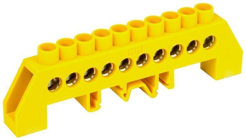 IEK YNN10-812-10DP-K05 Шина PE "земля" в комбинированном DIN-изоляторе"Стойка" ШНИ-8х12-10-КС-Ж