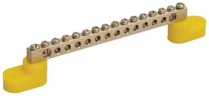 IEK YNN10-69-14C2-K05 Шина PE "земля" на двух угловых изоляторах ШНИ-6х9-14-У2-Ж