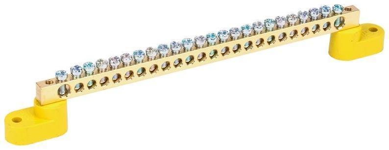 IEK YNN10-69-24C2-K05 Шина PE земля на 2-угловых изоляторах ШНИ-6х9-24-У2-Ж