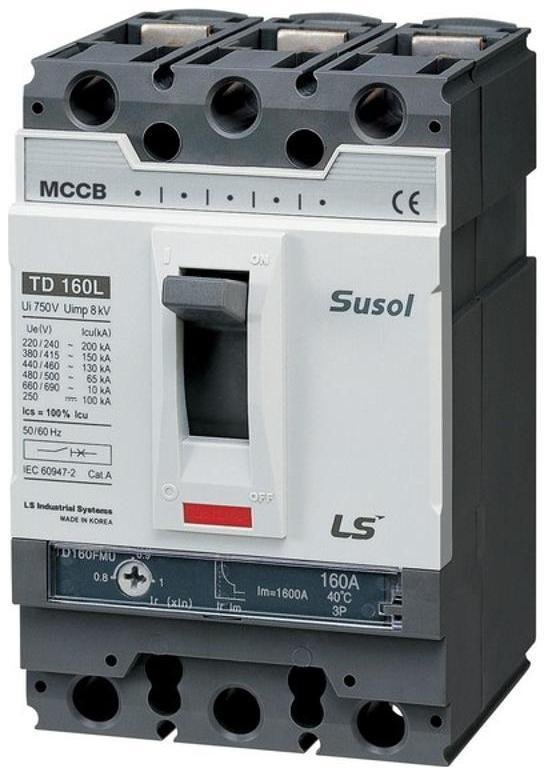 LSIS 102016300 Автоматический выключатель TD160H (85kA) FMU 160A 3P3T