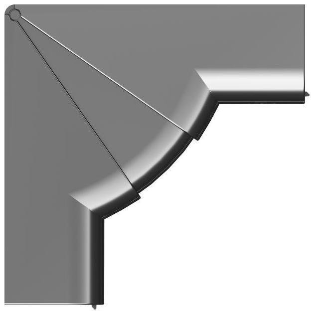 DKC 01051A Угол внутренний 110х50 мм, измен. черный