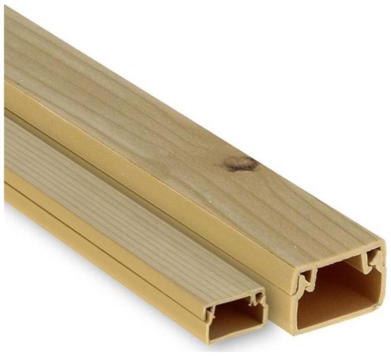 EKF kk-40-25w Канал кабельный под светлое дерево (40х25) (24м.) Plast PROxima [в упаковке 24, цена за 1 м]