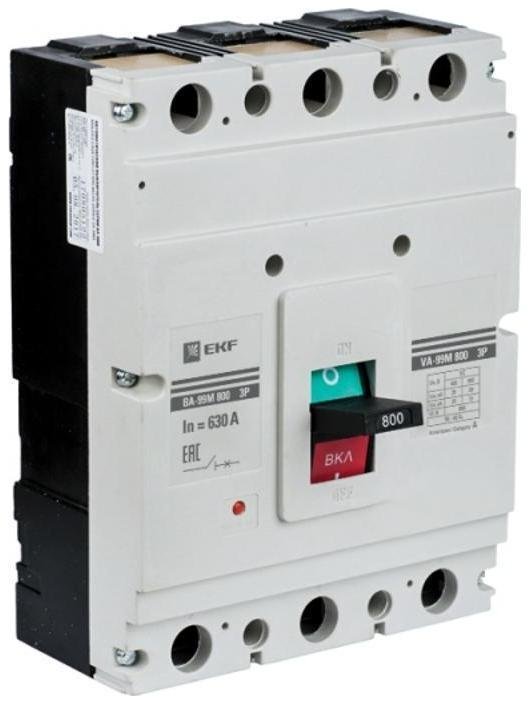 EKF mccb99-800-800m Выключатель автоматический ВА-99М 800/800А 3P 50кА Basic