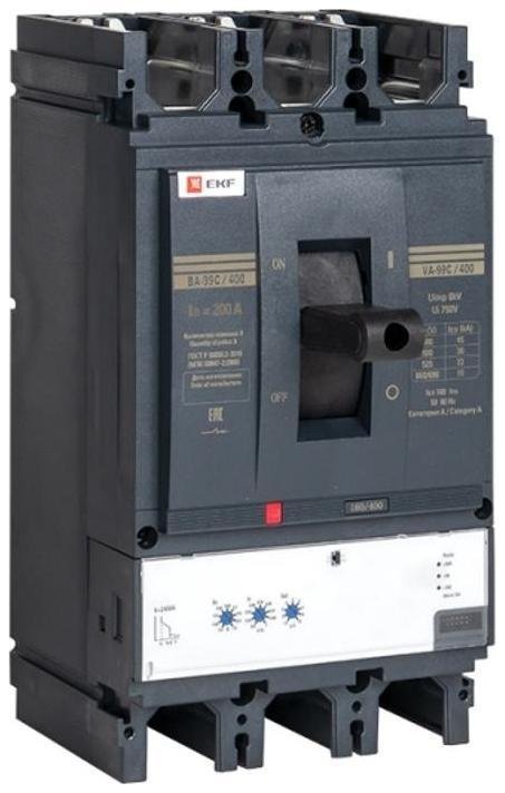 EKF mccb99C-400-200 Выключатель автоматический ВА-99C 400/200А 3P 45кА PROxima
