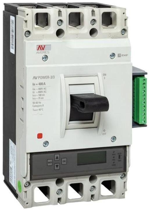 EKF mccb-33-400H-6.2-av Выключатель автоматический AV POWER-3/3 400А 100kA ETU6.2 AVERES