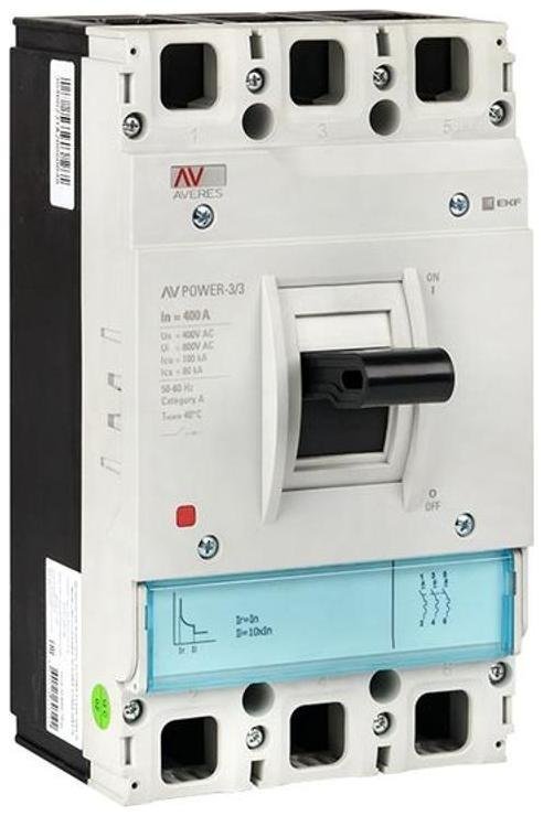 EKF mccb-33-400H-TR-av Выключатель автоматический AV POWER-3/3 400А 100kA TR AVERES
