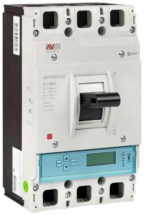 EKF mccb-33-400H-6.0-av Выключатель автоматический AV POWER-3/3 400А 100kA ETU6.0 AVERES