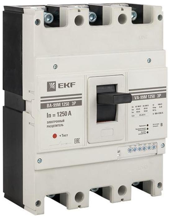 EKF mccb99-1250-1250me Выключатель автоматический ВА-99М 1250/1250А 3P 50кА с электронным расцепителем PROxima