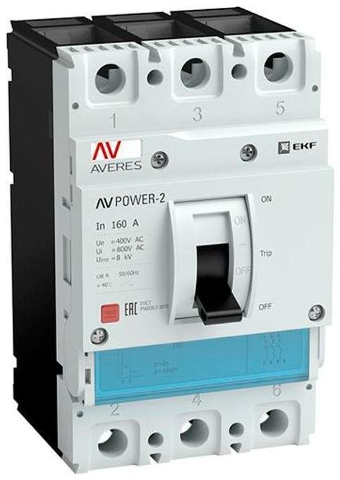 EKF mccb-13-10H-TR-av Выключатель автоматический AV POWER-1/3 10А 80kA TR AVERES