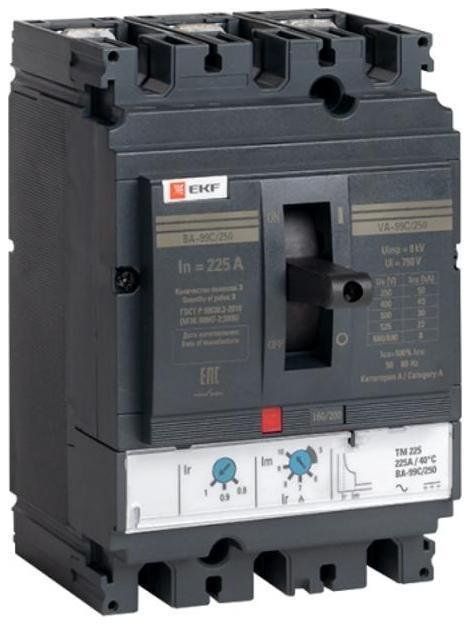 EKF mccb99C-250-225 Выключатель автоматический ВА-99C (Compact NS) 250/225А 3P 45кА PROxima