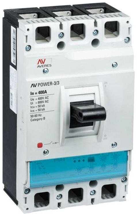 EKF mccb-34-4P-400-2.0-av Выключатель автоматический AV POWER-3/4 4P 400А 50kA ETU2.0