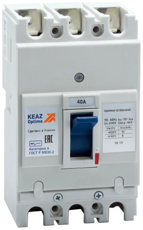 КЭАЗ 100004 Выключатель автоматический OptiMat E100L040-УХЛ3