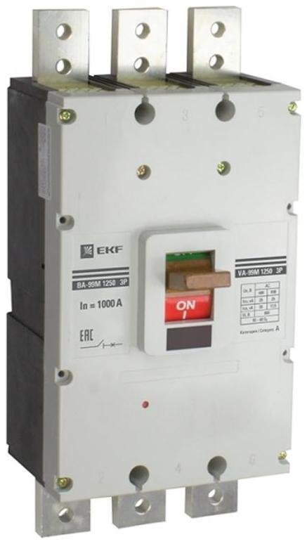 EKF mccb99-1250-1250m Выключатель автоматический ВА-99М 1250/1250А 3P 35кА Basic