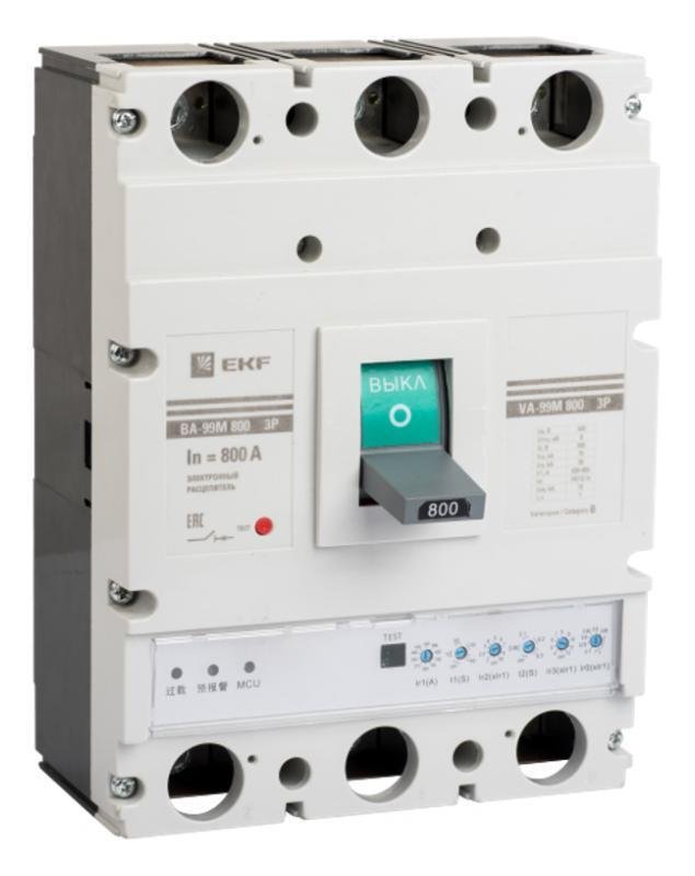 EKF mccb99-800-800me Выключатель автоматический ВА-99М 800/800А 3P 75кА с электронным расцепителем PROxima