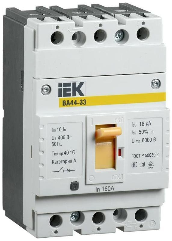 IEK SVA4410-3-0050 Авт. выкл. ВА44 33 3Р 50А 15кА