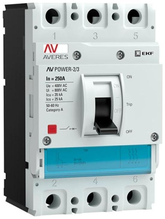 EKF mccb-23-250-TR-av Выключатель автоматический AV POWER-2/3 250А 35kA TR