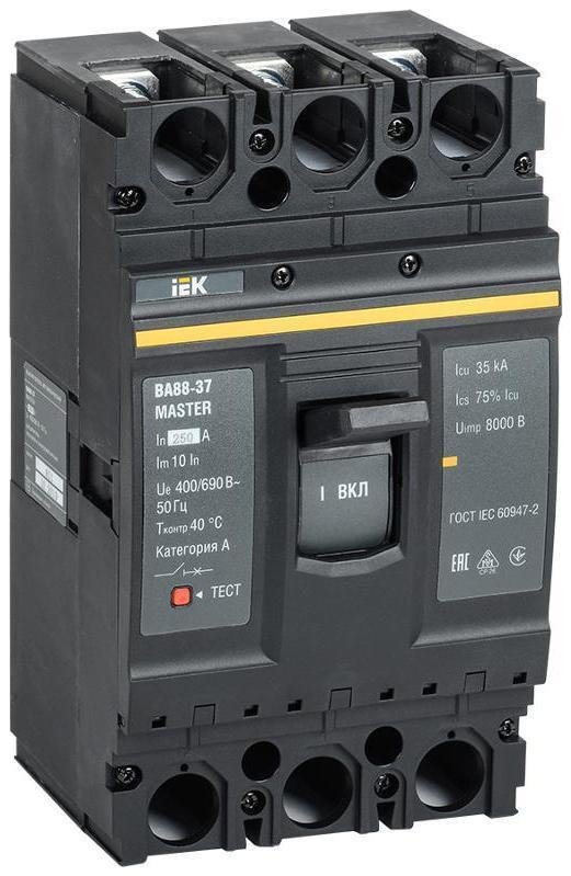 IEK SVA40-3-0250-02 Выкл. авт. ВА88-37 3Р 250А 35кА MASTER IEK