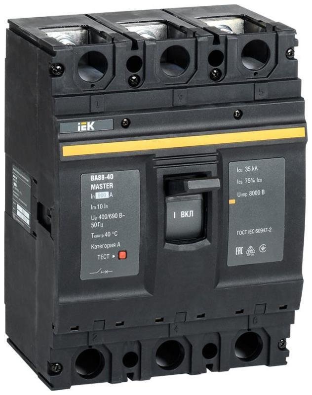 IEK SVA50-3-0800-02 Выкл. авт. ВА88-40 3Р 800А 35кА MASTER IEK