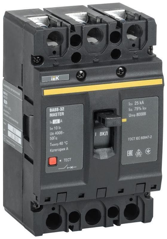 IEK SVA10-3-0016-02 Выкл. авт. ВА88-32 3Р 16А 25кА MASTER IEK