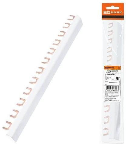 TDM electric SQ0802-0104 Шина соединительная 3П 63А FORK (вилка) 12FORK (инд. упак.) [в упаковке 10, цена за 1 шт]
