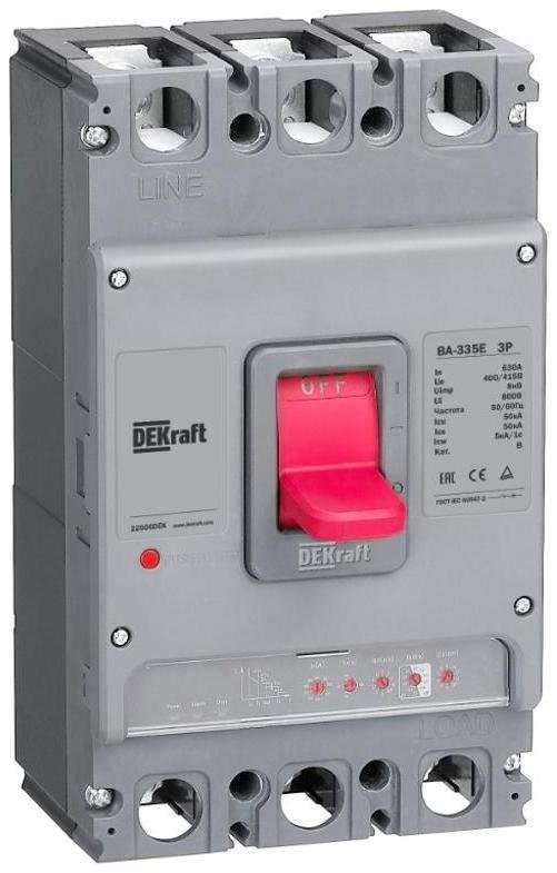 DEKraft 22504DEK Сил. авт. выкл. эл. расц. 3P 400А 50кА