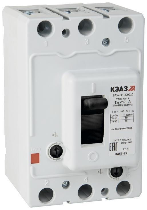 КЭАЗ 293548 Выключатель автоматический ВА57-35-390010-250А-690AC-УХЛ3| 293548