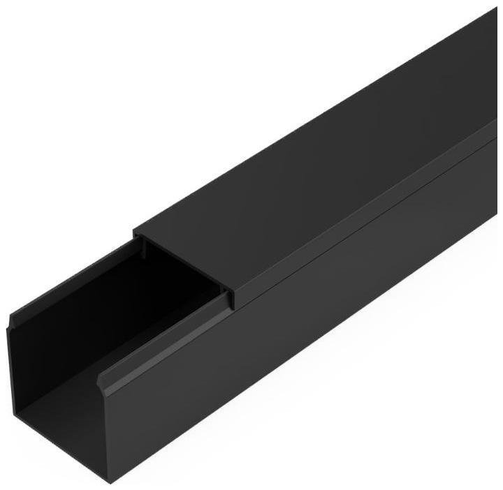 Промрукав PR03.0213 Кабель-канал черный 2-й замок в п/э 25х25 мм (32 м/уп) Промрукав