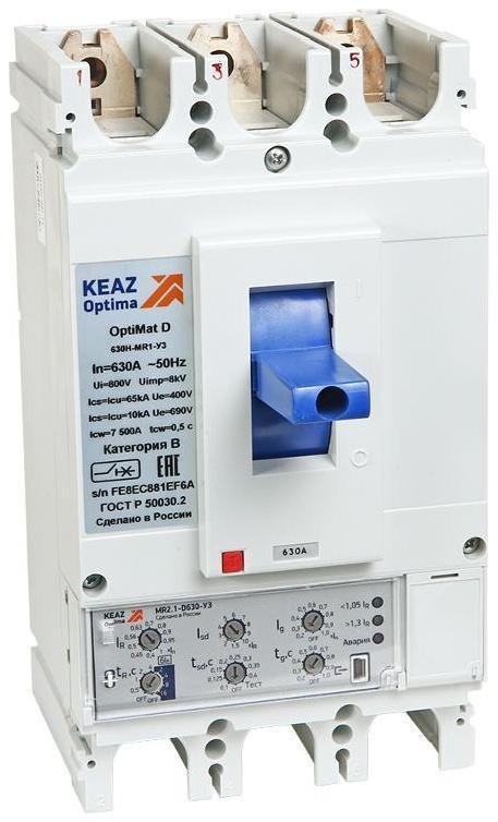 КЭАЗ 291470 Выключатель автоматический OptiMat D630F-TM400-УХЛ3| 291470