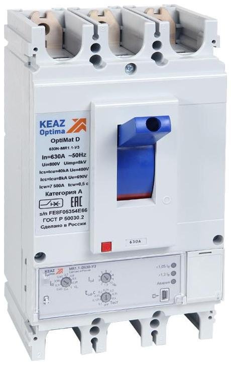 КЭАЗ 321654 Выключатель автоматический OptiMat D630H-MR1.1-У3| 321654
